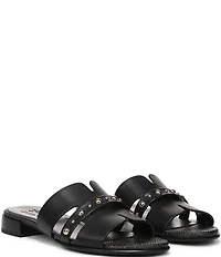Naturalizer Niche Leather and Stud Slide Sandals