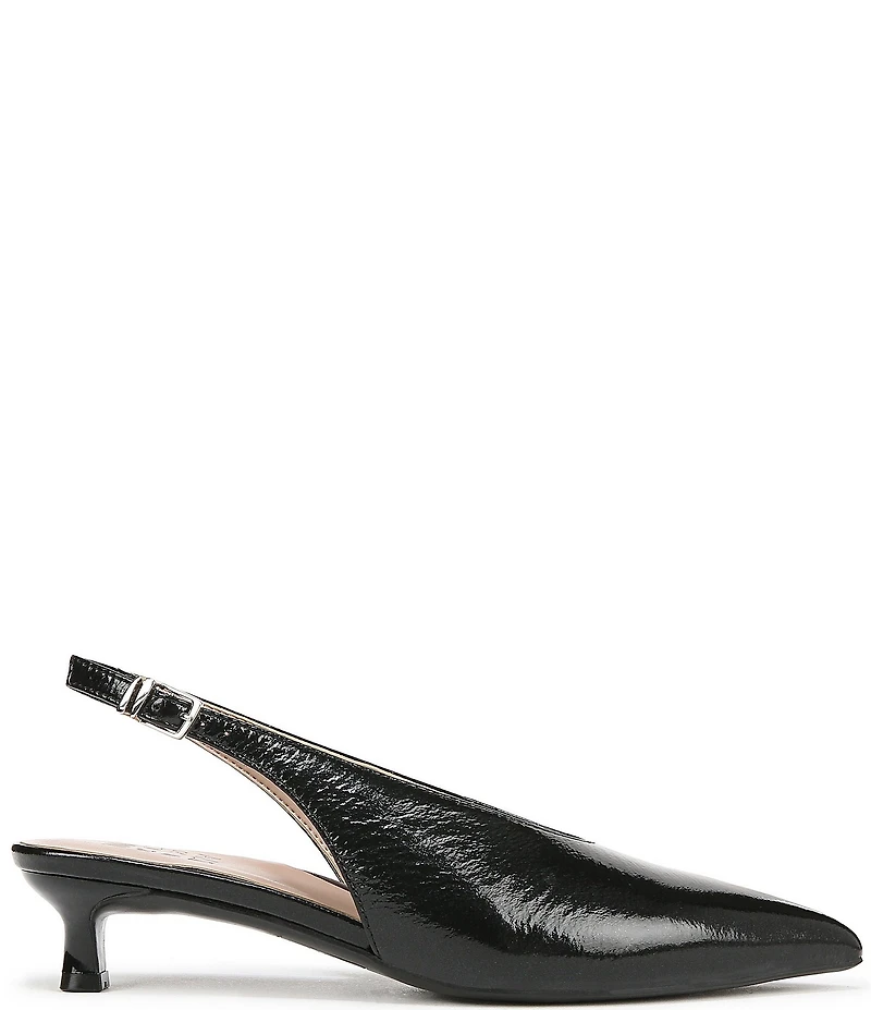 Naturalizer Nicolette Patent Leather Slingback Kitten Heel Pumps