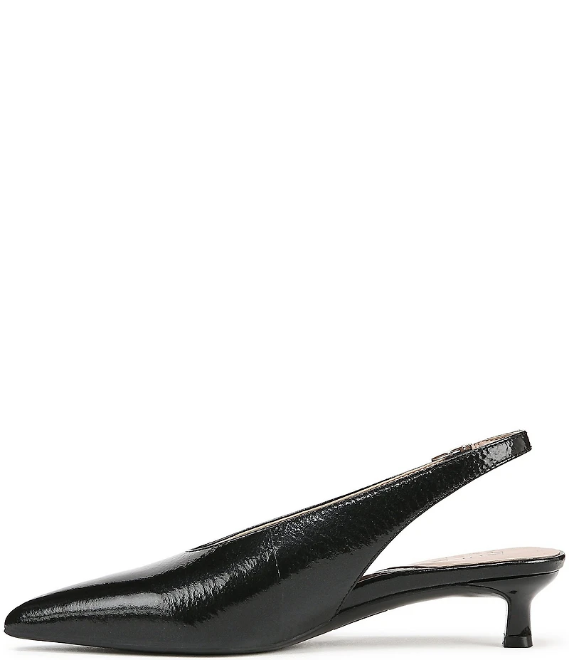 Naturalizer Nicolette Patent Leather Slingback Kitten Heel Pumps