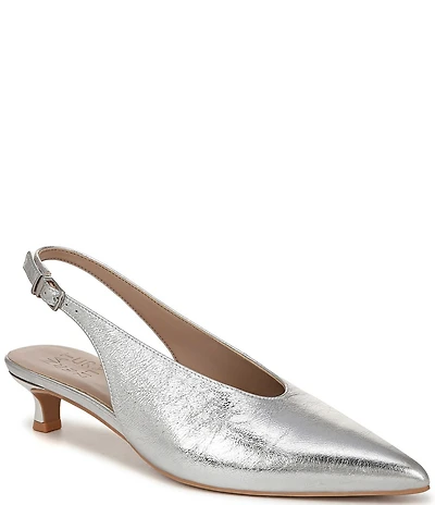 Naturalizer Nicolette Leather Slingback Kitten Heel Pumps