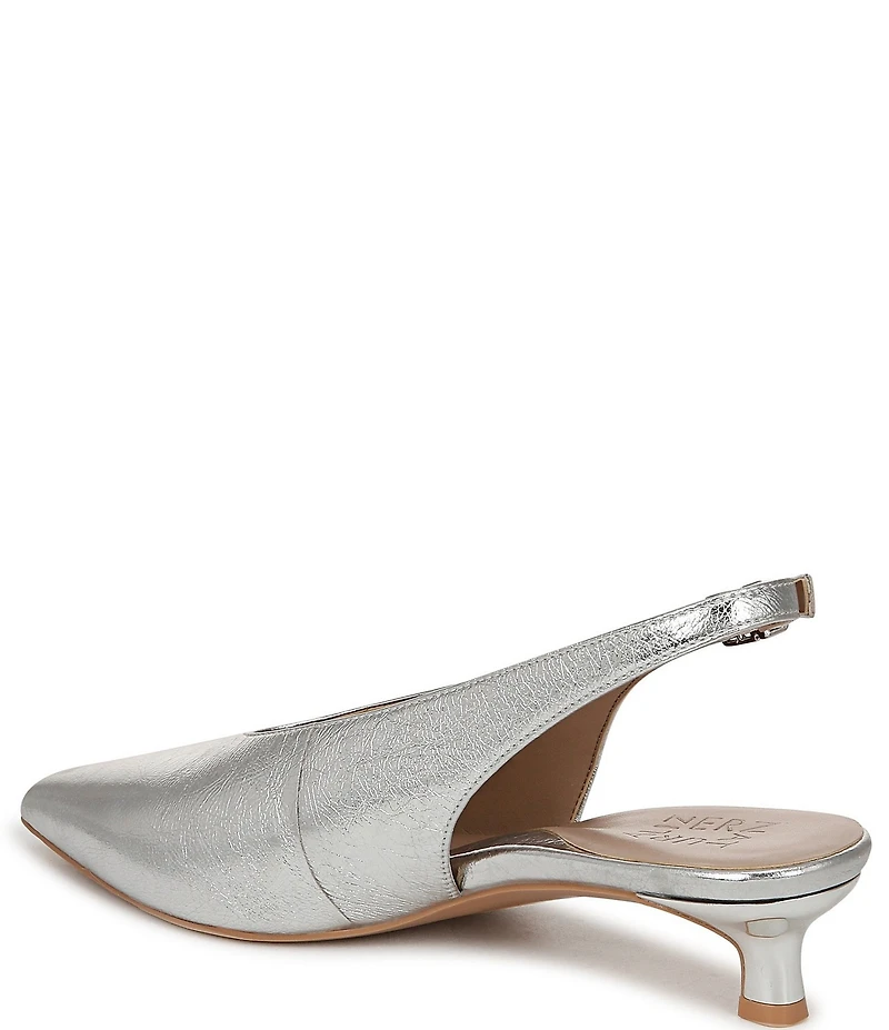 Naturalizer Nicolette Leather Slingback Kitten Heel Pumps