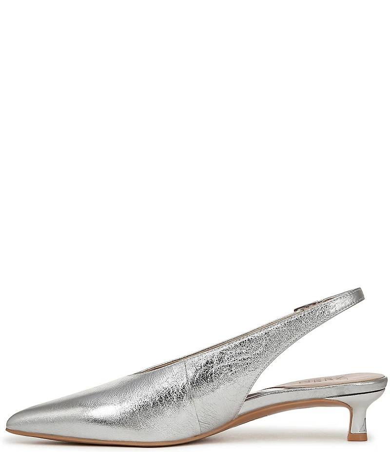 Naturalizer Nicolette Leather Slingback Kitten Heel Pumps