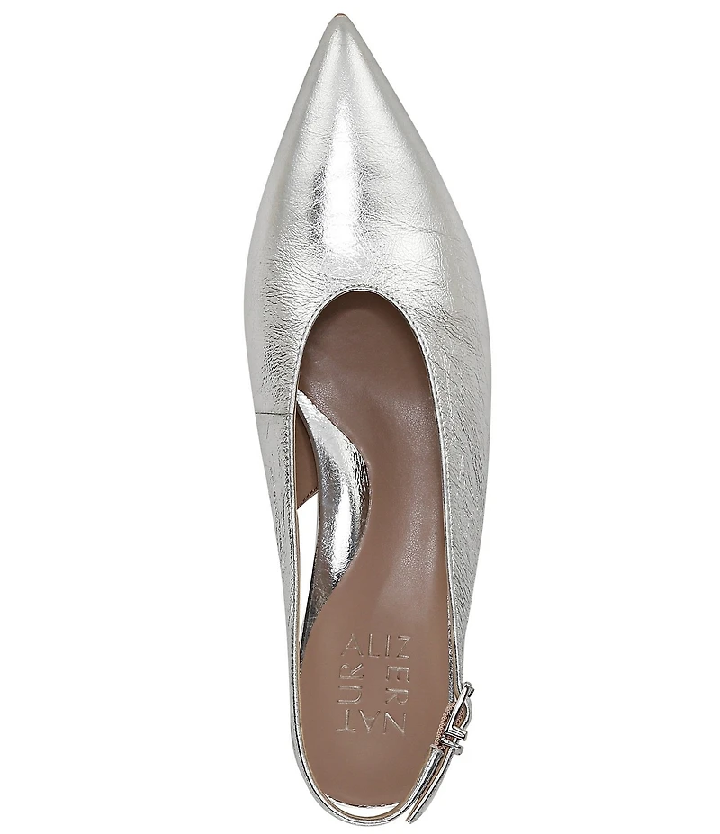 Naturalizer Nicolette Leather Slingback Kitten Heel Pumps