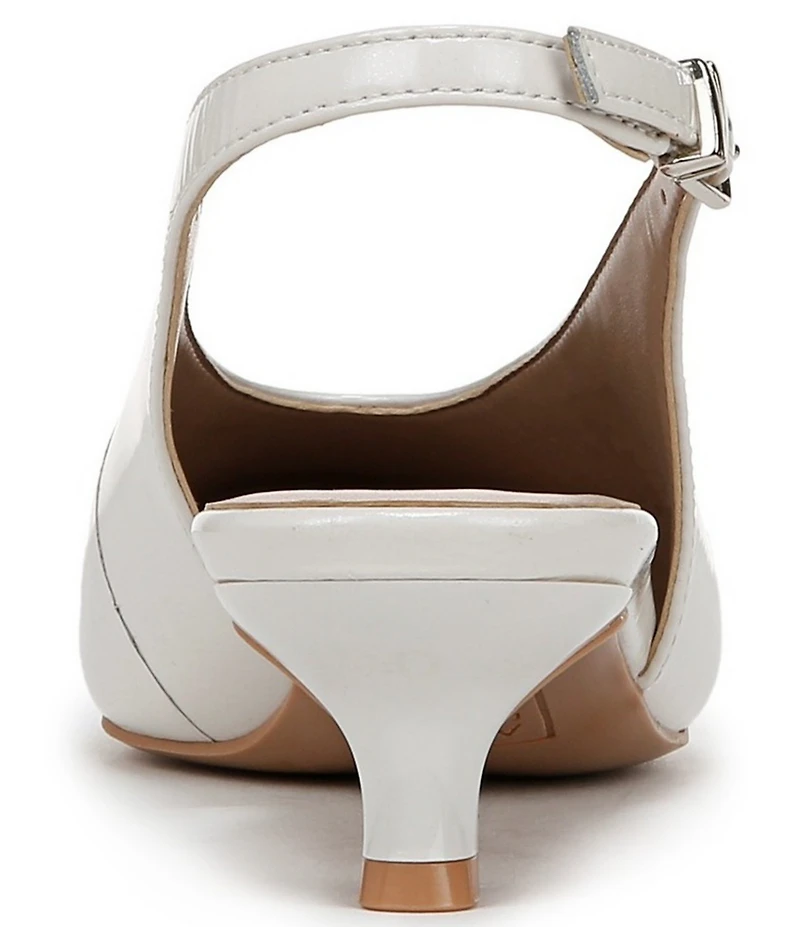 Naturalizer Nicolette Patent Leather Slingback Kitten Heel Pumps