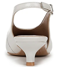 Naturalizer Nicolette Patent Leather Slingback Kitten Heel Pumps