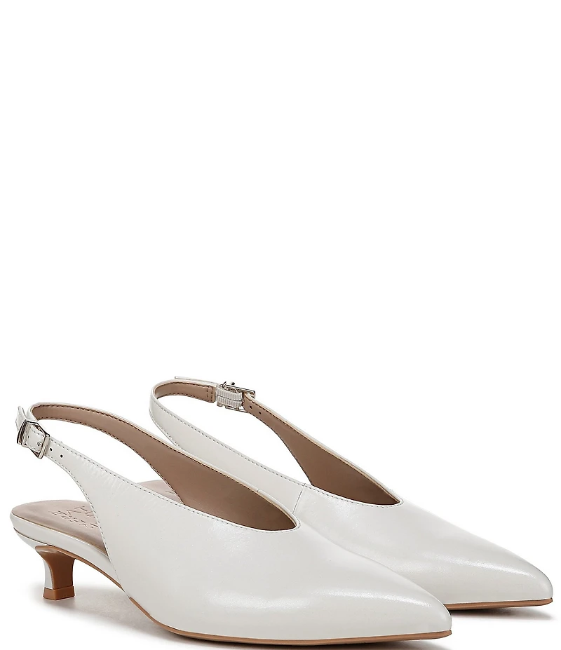 Naturalizer Nicolette Patent Leather Slingback Kitten Heel Pumps