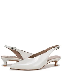 Naturalizer Nicolette Patent Leather Slingback Kitten Heel Pumps