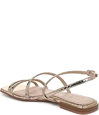 Naturalizer Nillie Leather Strappy Slingback Casual Sandals