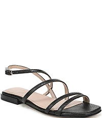 Naturalizer Nillie Snake Embossed Strappy Slingback Casual Sandals