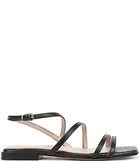Naturalizer Nillie Snake Embossed Strappy Slingback Casual Sandals
