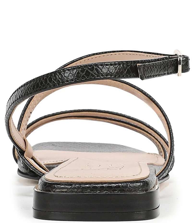 Naturalizer Nillie Snake Embossed Strappy Slingback Casual Sandals