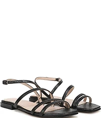 Naturalizer Nillie Snake Embossed Strappy Slingback Casual Sandals