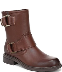 Naturalizer Optimus Leather D-Ring Hardware Ankle Booties