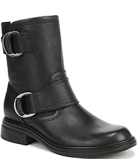 Naturalizer Optimus Leather D-Ring Hardware Ankle Booties