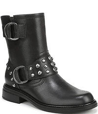 Naturalizer Optimus Stud Leather Hardware Ankle Booties