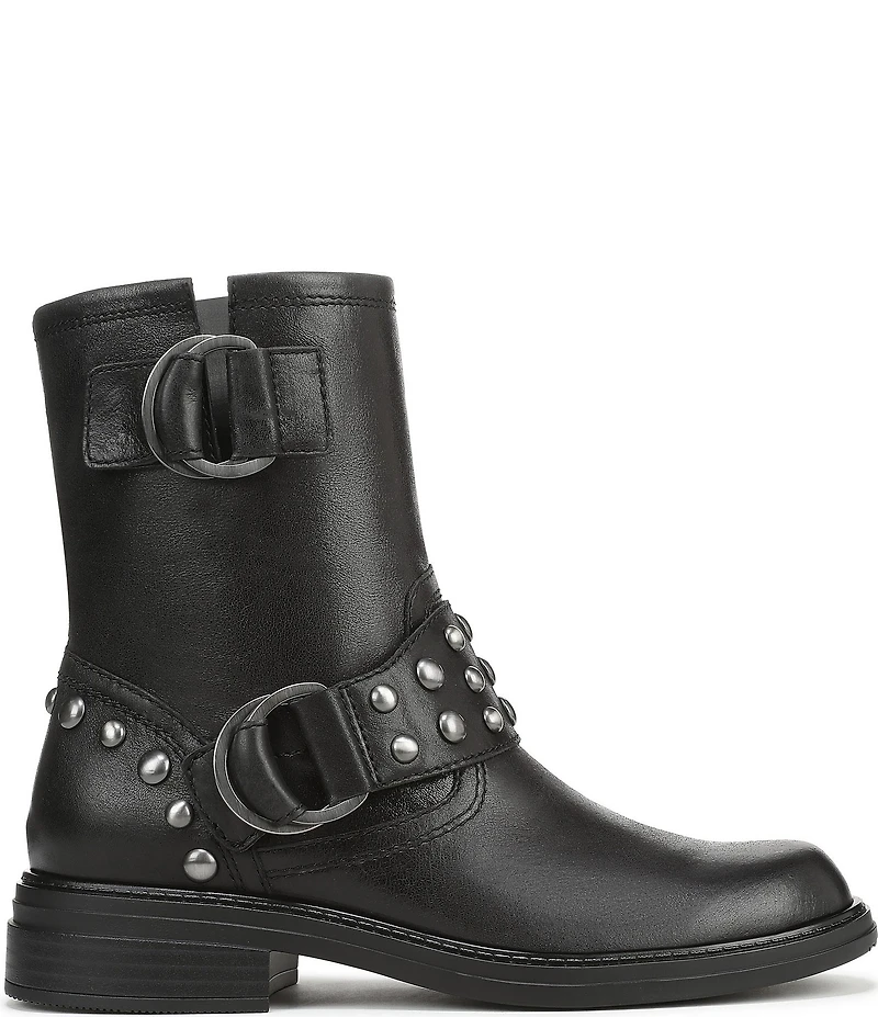 Naturalizer Optimus Stud Leather Hardware Ankle Booties