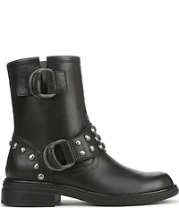 Naturalizer Optimus Stud Leather Hardware Ankle Booties