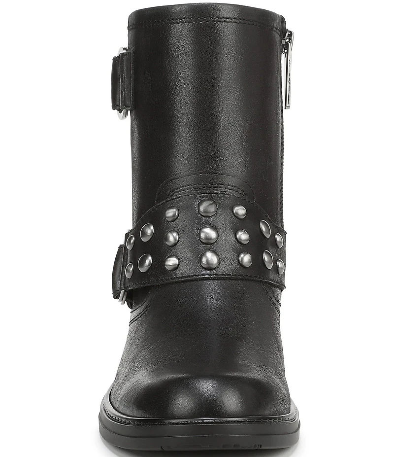 Naturalizer Optimus Stud Leather Hardware Ankle Booties