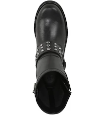 Naturalizer Optimus Stud Leather Hardware Ankle Booties