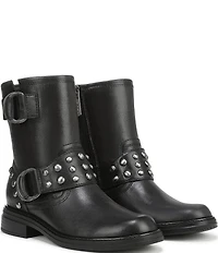 Naturalizer Optimus Stud Leather Hardware Ankle Booties