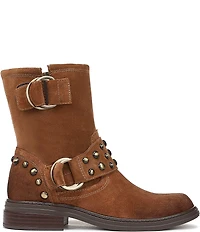 Naturalizer Optimus Studded Suede Hardware Ankle Booties