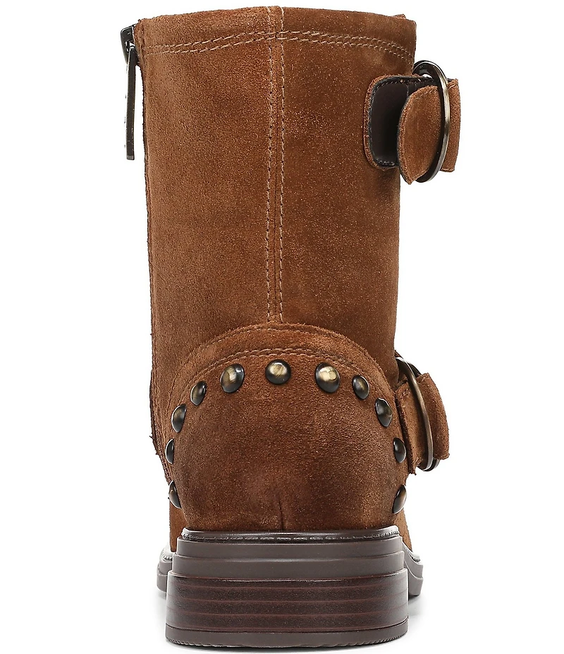 Naturalizer Optimus Studded Suede Hardware Ankle Booties