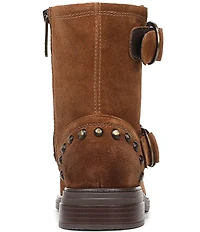 Naturalizer Optimus Studded Suede Hardware Ankle Booties