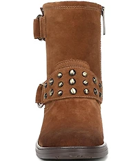Naturalizer Optimus Studded Suede Hardware Ankle Booties