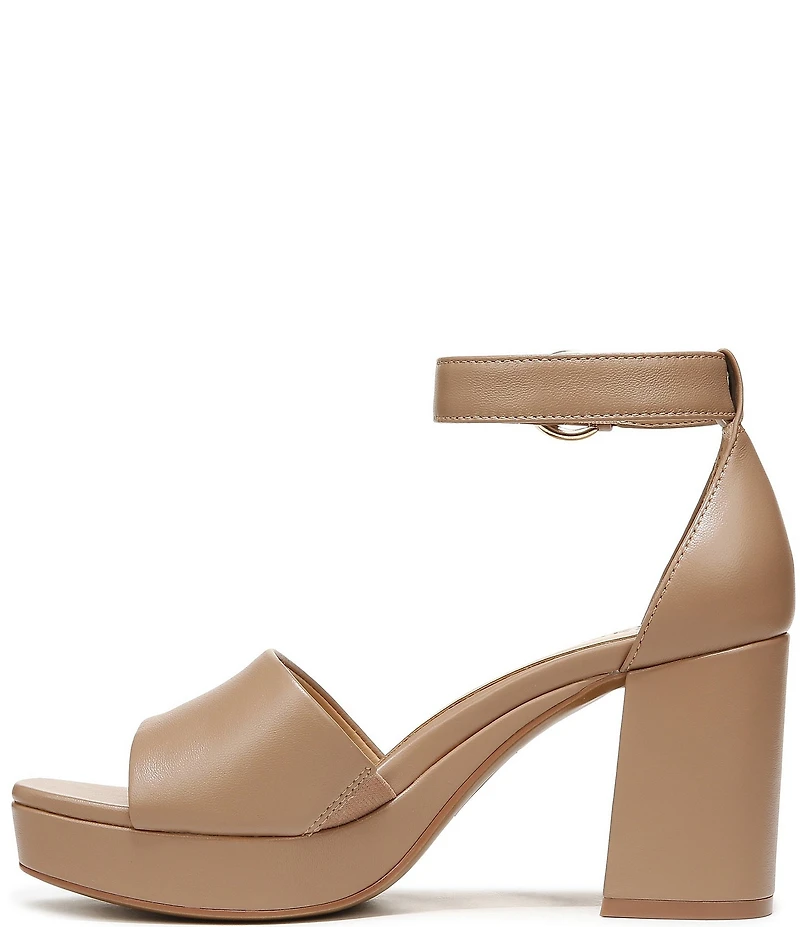 Naturalizer Pearlyn Leather Ankle Strap Platform Sandals