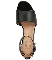 Naturalizer Pearlyn Leather Ankle Strap Platform Sandals