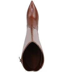 Naturalizer Pepper Leather Kitten Heel Tall Dress Boots