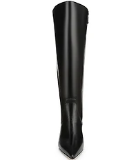 Naturalizer Pepper Leather Kitten Heel Tall Dress Boots