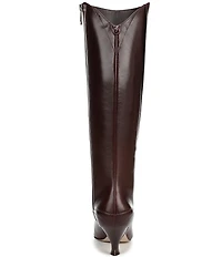 Naturalizer Pepper Leather Kitten Heel Tall Dress Boots