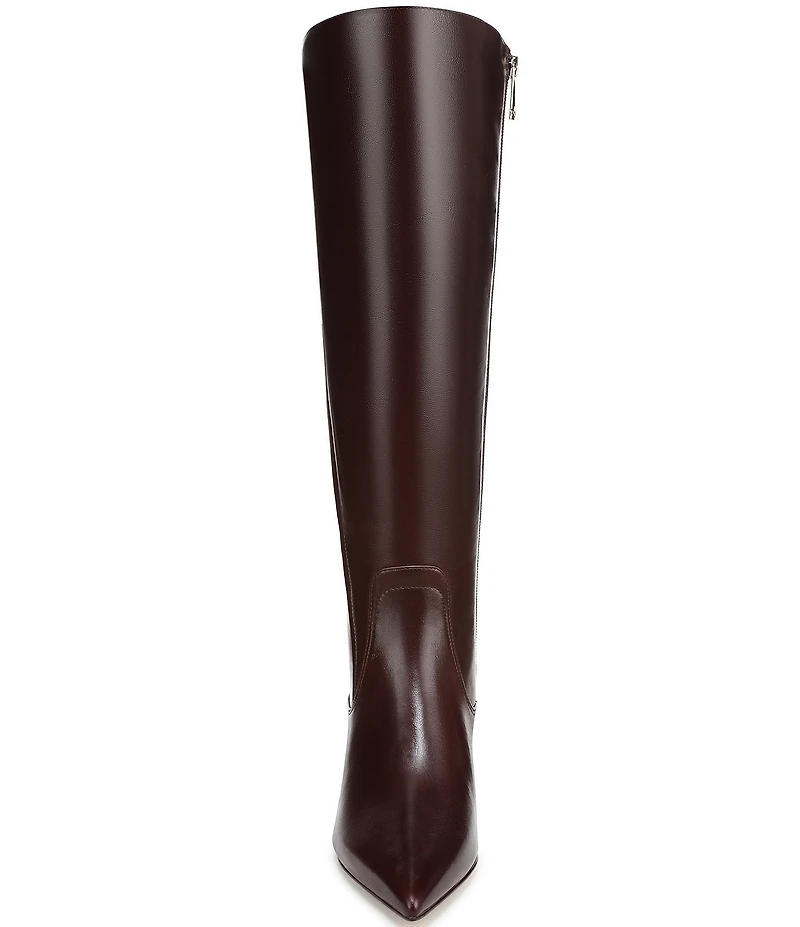 Naturalizer Pepper Leather Kitten Heel Tall Dress Boots