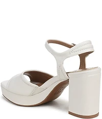 Naturalizer Petra Leather Ankle Wrap Platform Dress Sandals