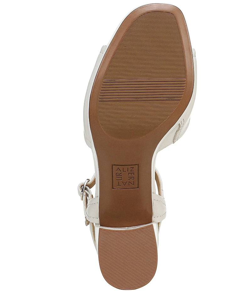 Naturalizer Petra Leather Ankle Wrap Platform Dress Sandals