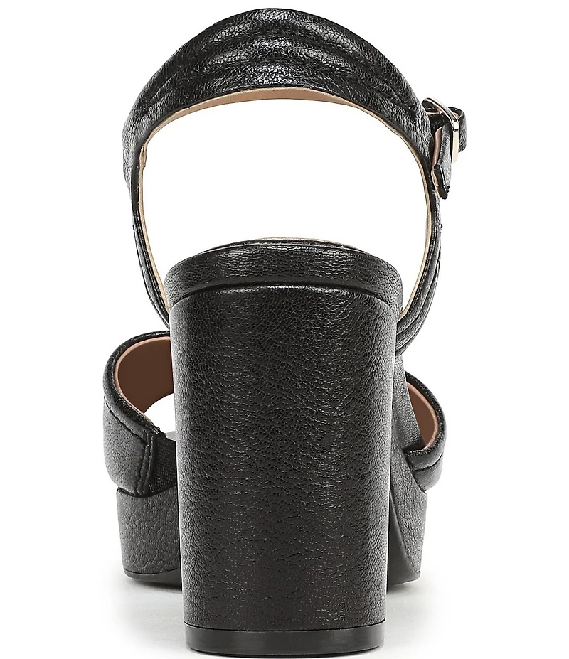 Naturalizer Petra Leather Ankle Wrap Platform Dress Sandals
