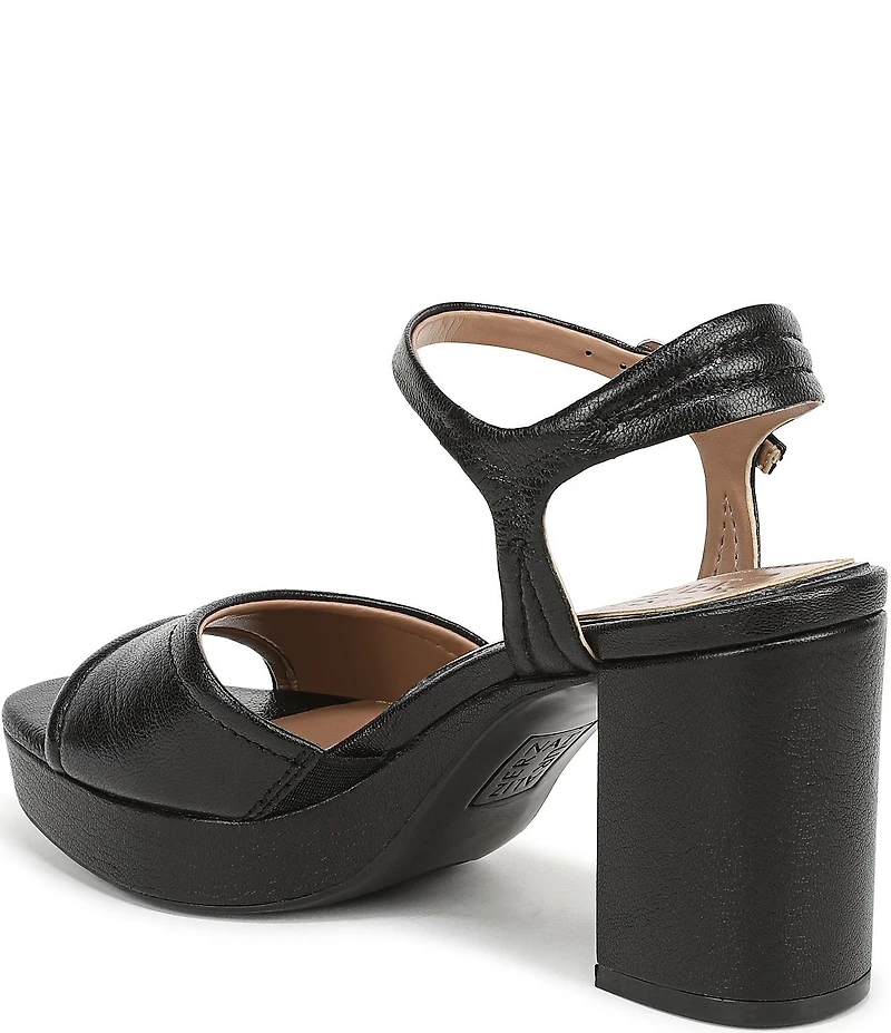 Naturalizer Petra Leather Ankle Wrap Platform Dress Sandals