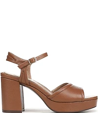 Naturalizer Petra Leather Ankle Wrap Platform Dress Sandals