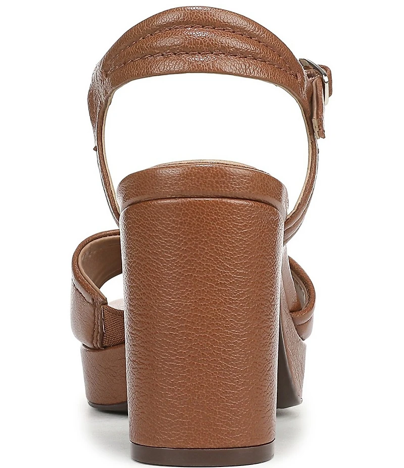 Naturalizer Petra Leather Ankle Wrap Platform Dress Sandals