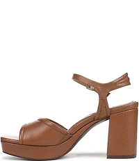 Naturalizer Petra Leather Ankle Wrap Platform Dress Sandals