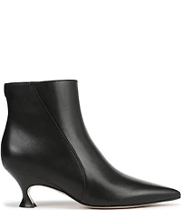 Naturalizer Patrese Leather Pointed Toe Kitten Heel Dress Booties