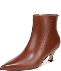 Naturalizer Patrese Leather Pointed Toe Kitten Heel Dress Booties