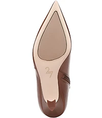 Naturalizer Patrese Leather Pointed Toe Kitten Heel Dress Booties