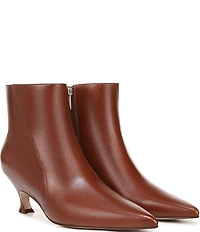 Naturalizer Patrese Leather Pointed Toe Kitten Heel Dress Booties