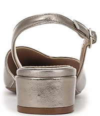 Naturalizer Rhett Metallic Leather Pointed Toe Slingback Pumps