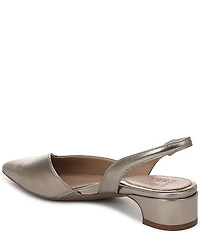 Naturalizer Rhett Metallic Leather Pointed Toe Slingback Pumps