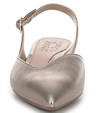 Naturalizer Rhett Metallic Leather Pointed Toe Slingback Pumps