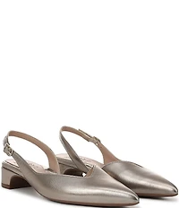 Naturalizer Rhett Metallic Leather Pointed Toe Slingback Pumps