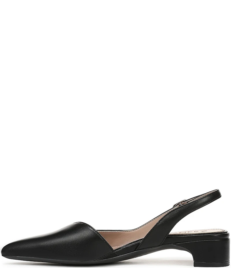 Naturalizer Rhett Metallic Leather Pointed Toe Slingback Pumps